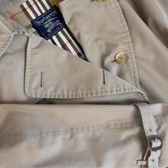 Vintage 80's Burberrys Prorsum Trench Coat Long England Classic Chic Size 42 - Picture 1 of 13